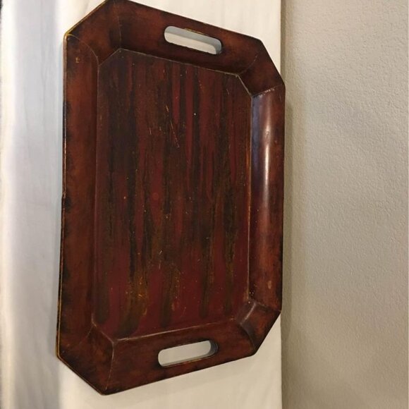 LARGE DECORATIVE METAL TRAY - Picture 2 of 4